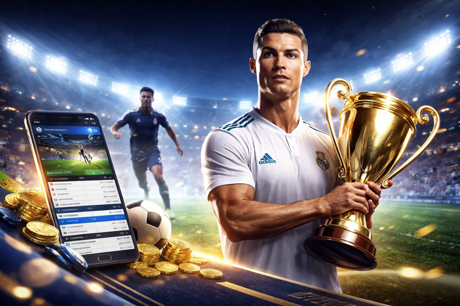 Giao diện Unibet App trên điện thoại di động hiển thị cá cược thể thao